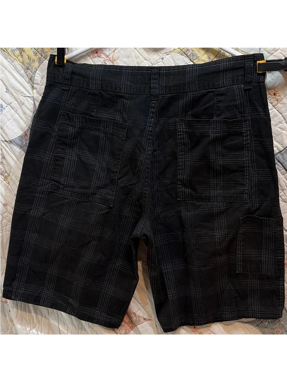 Vintage Op Ocean Pacific Plaid Shorts • Purple Pinstripe Skater Mens 32